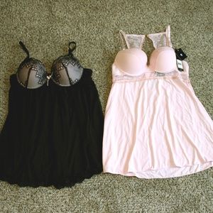 Carrie Amber Lingerie Bundle of 2 Babydoll Tops XL